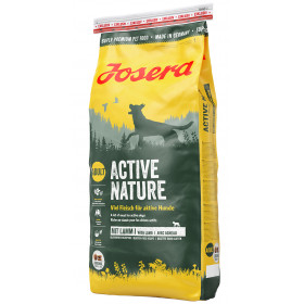 JOSERA Active Nature Пълноценна храна с Aгне и Oриз за израснали активни кучета  за подпомагане на активни кучета без глутен 15 кг 